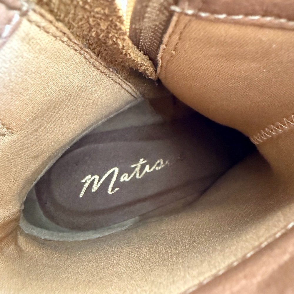 Matisse Brown Suede Star-Studded Ankle Boots - Picture 11 of 11